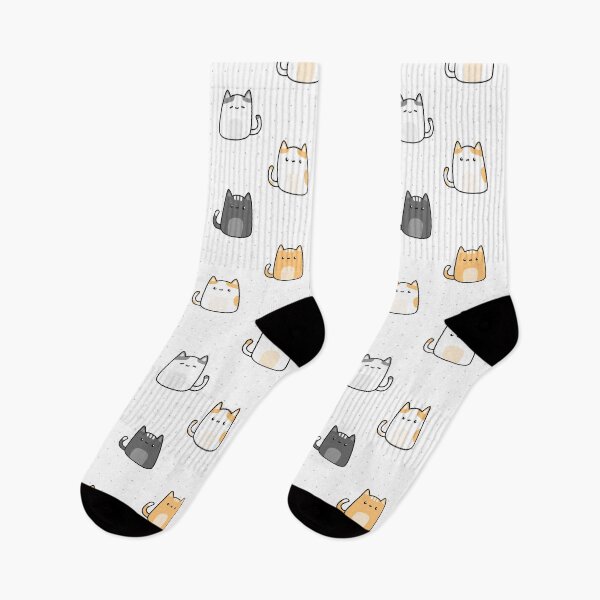 Aperçu de l'œuvre Cats on Socks créée et vendue par Grizzlytees.