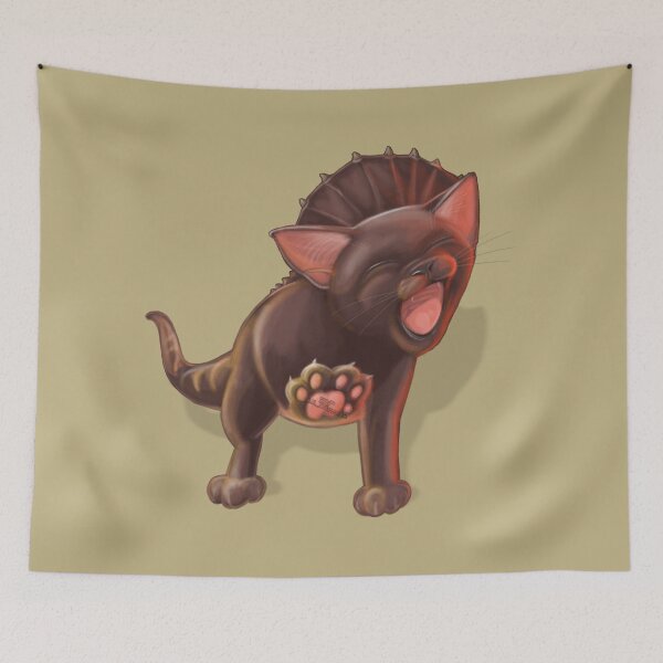 Item preview, Dino Cat Number 3 painting designed and sold by AK-Hevonen.