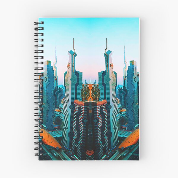 Item preview, Dubai Downtown Symmetrical Brutalist Cyberpunk Glitch Art designed and sold by glitchhub.