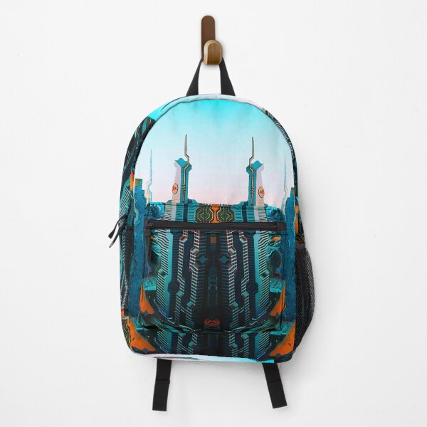 Item preview, Dubai Downtown Symmetrical Brutalist Cyberpunk Glitch Art designed and sold by glitchhub.