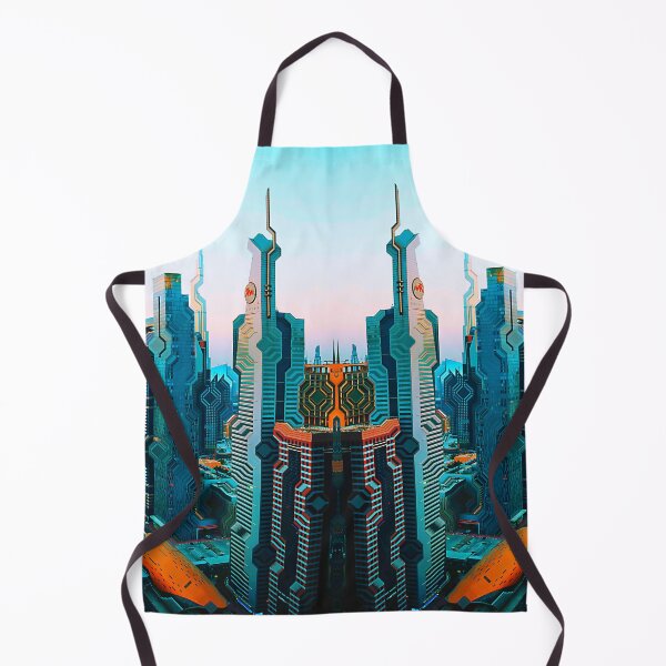 Item preview, Dubai Downtown Symmetrical Brutalist Cyberpunk Glitch Art designed and sold by glitchhub.