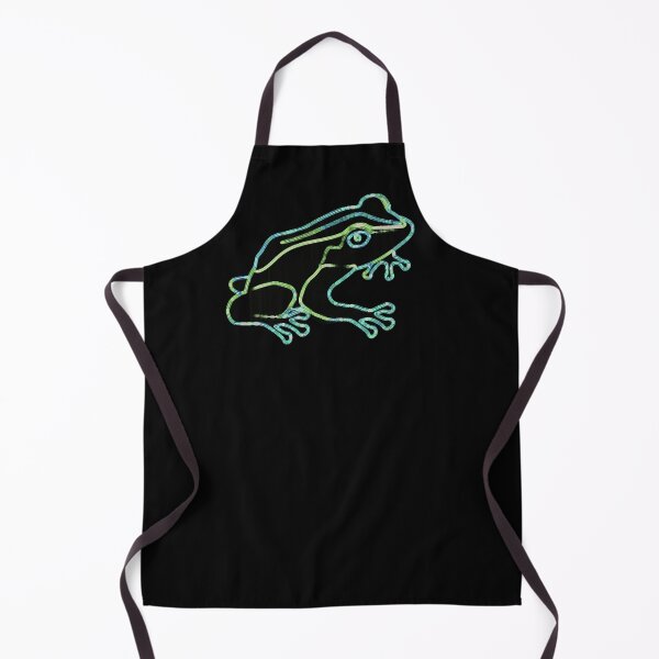 Item preview, Digital Outline Frog Green & Aqua Multicolor Abstract Toad Coqui designed and sold by kattakitty.