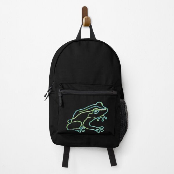 Item preview, Digital Outline Frog Green & Aqua Multicolor Abstract Toad Coqui designed and sold by kattakitty.