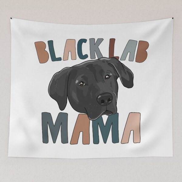 Item preview, Black Lab Mama Cute Retro designed and sold by printify.