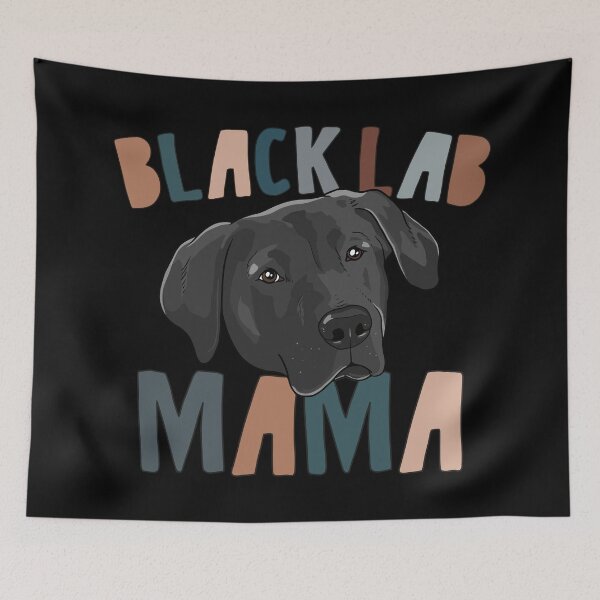 Item preview, Black Lab Mama Cute Retro designed and sold by printify.