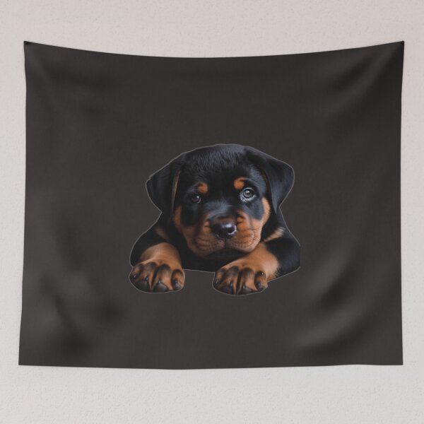 Item preview, Rottweiler puppy Ai generated  designed and sold by Freedomink.