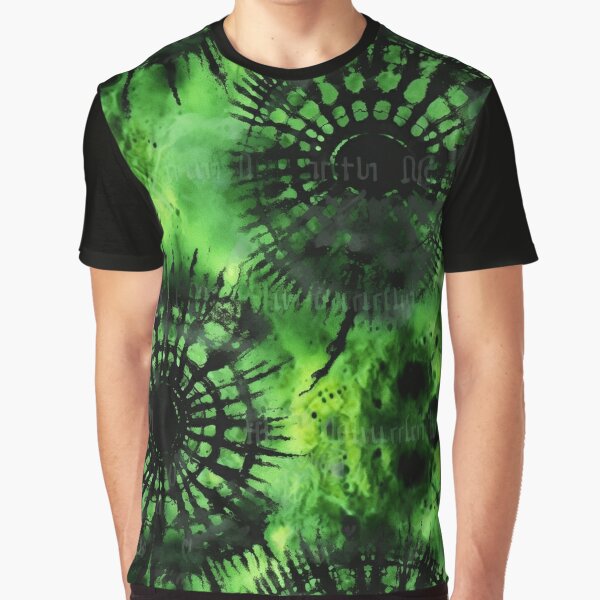 Green Lime Spider Tie Dye T-Shirt - Tie Dye Space