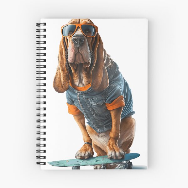 Item preview, Funny Skateboard Bloodhound Dog Skater Skating Graphic designed and sold by jamesaucsby11.
