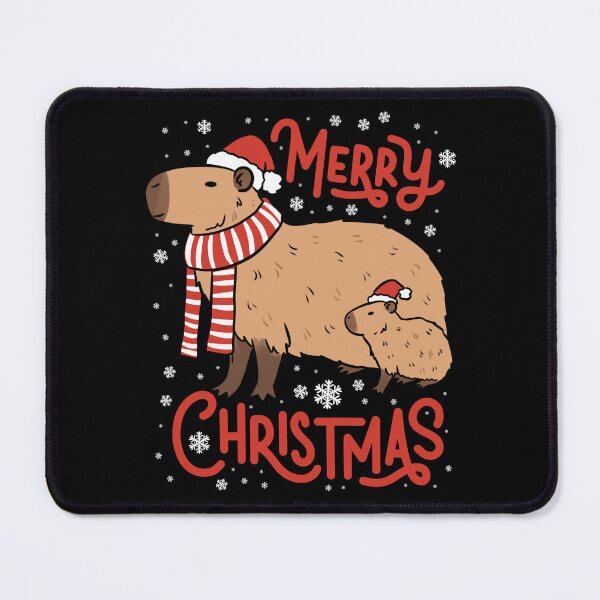 Item preview, Merry Christmas cute Christmas capybara design designed and sold by Yarafantasyart.