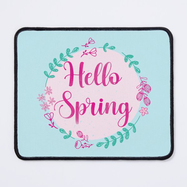 Item preview, Hello Spring Flowers and Leaves Wearth designed and sold by Nature Hues.