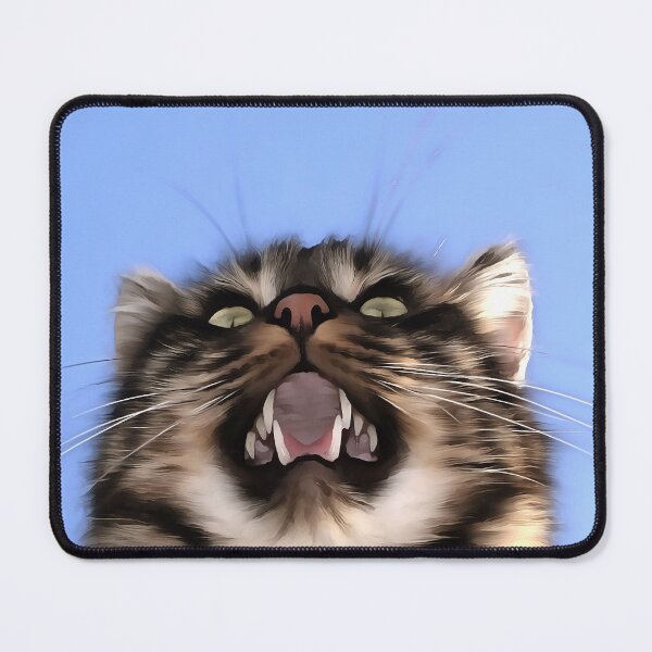 Item preview, Plaintive Meow Of A Tabby Cat Acrylic Painting designed and sold by taiche.