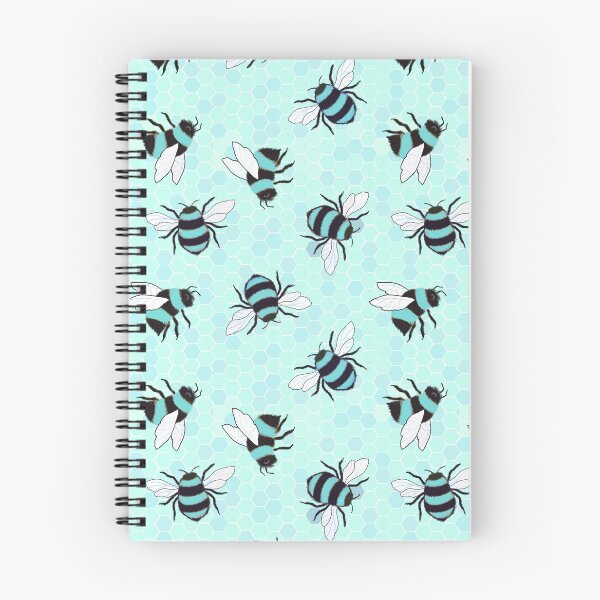 Item preview, Turquoise bees on honeycomb designed and sold by QuirkyBeez.