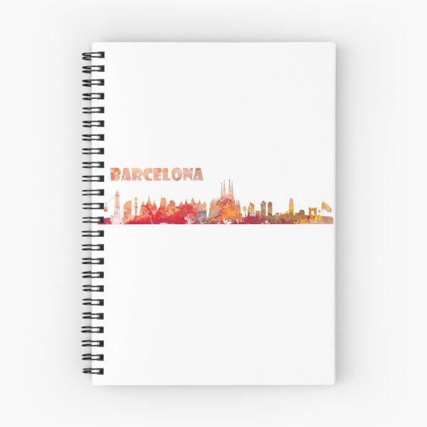 Item preview, Barcelona Spain skyline silhouette designed and sold by artshop77.
