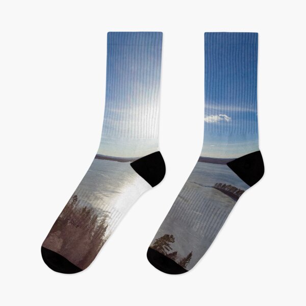 Item preview, Frozen Lake in the Sun - Winter Landscape designed and sold by RolandWidin.