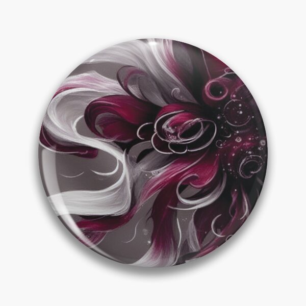 Artikelvorschau, AI Art 'In The Deep' Faszinierendes Burgund, schwarz-weißes Wirbeln und fließende Verschmelzung von Farben, Art Home Decor entworfen und verkauft von Hanlar.