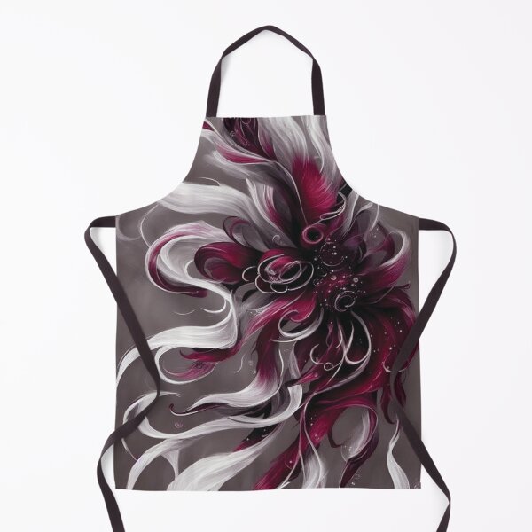 Item preview, AI Art 'In The Deep' Mesmerising Burgundy, Black & White Swirling and Flowing Fusion of Colors, Art Home Decor designed and sold by Hanlar.