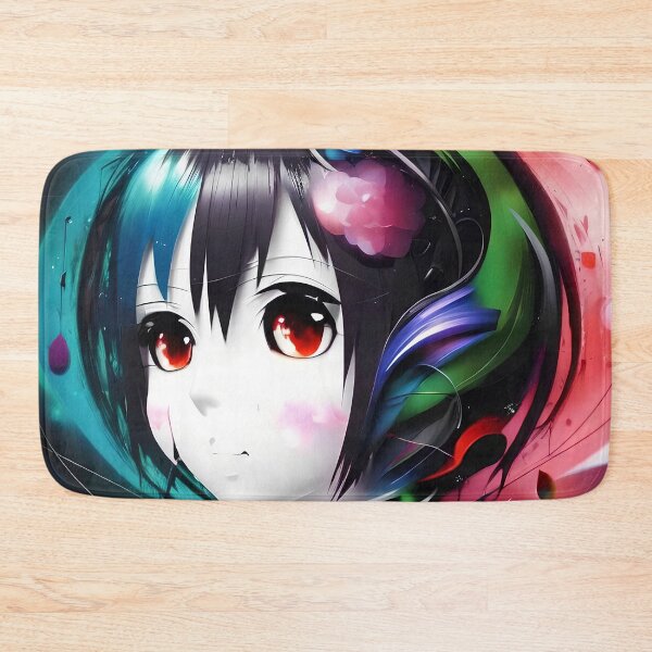 Item preview, Enchanting Synesthetic Anime Girl Portrait - Vibrant Artwork for Fantasy Lovers designed and sold by ElLocoMus.