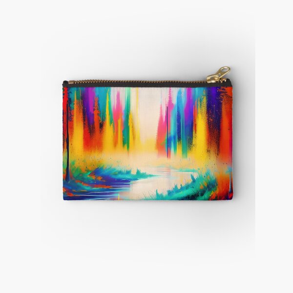 Item preview, Enchanted Forest River Landscape - Synesthetic Art for Nature Lovers designed and sold by ElLocoMus.