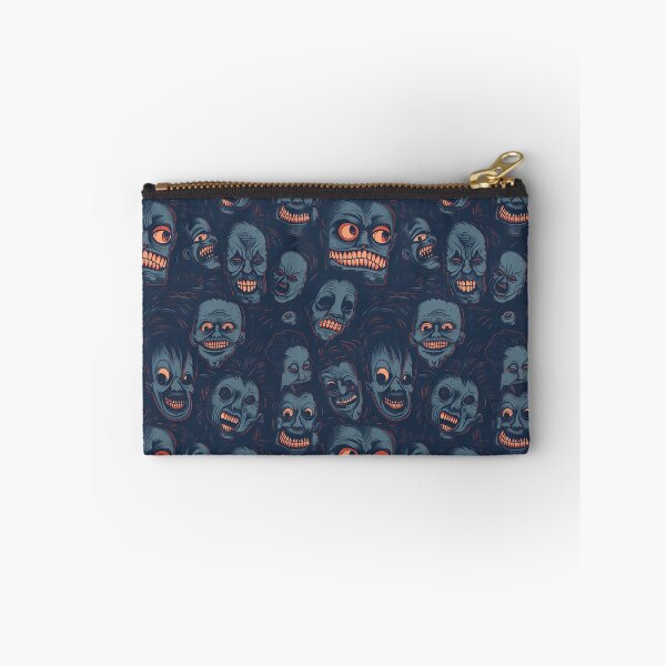 Item preview, Horror Scary Faces With Evil Smile and Grin Blue Theme designed and sold by CactusPan.