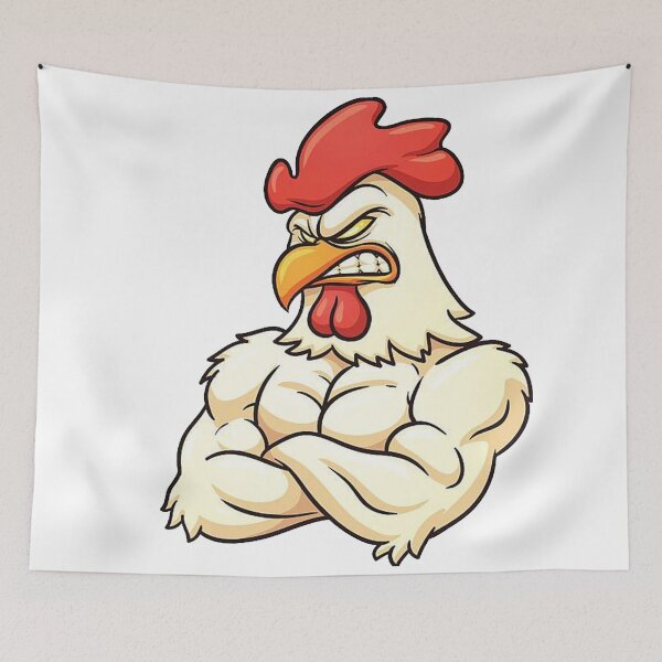 Item preview, ANGRY CHICKEN (WHITE) designed and sold by RUBYAL.