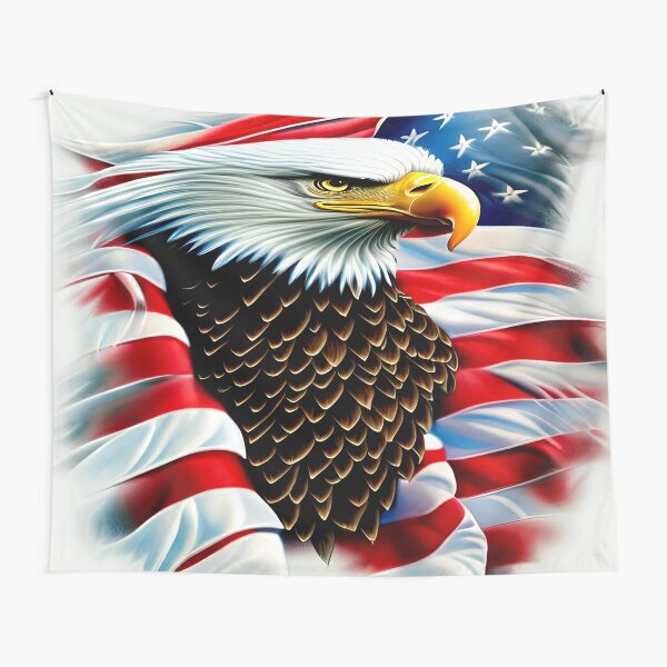 American Flag Eagle 4th of July Patriotic USA 3D AOP Baseball