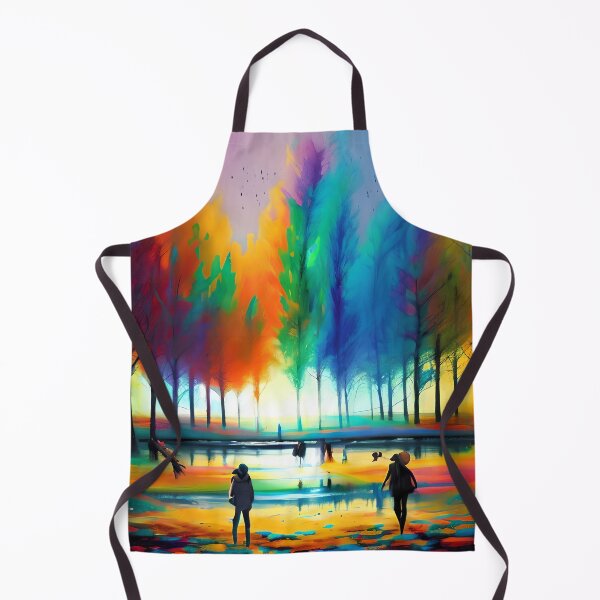 Item preview, Enchanted Forest Lake Landscape - Synesthetic Art for Nature Lovers designed and sold by ElLocoMus.