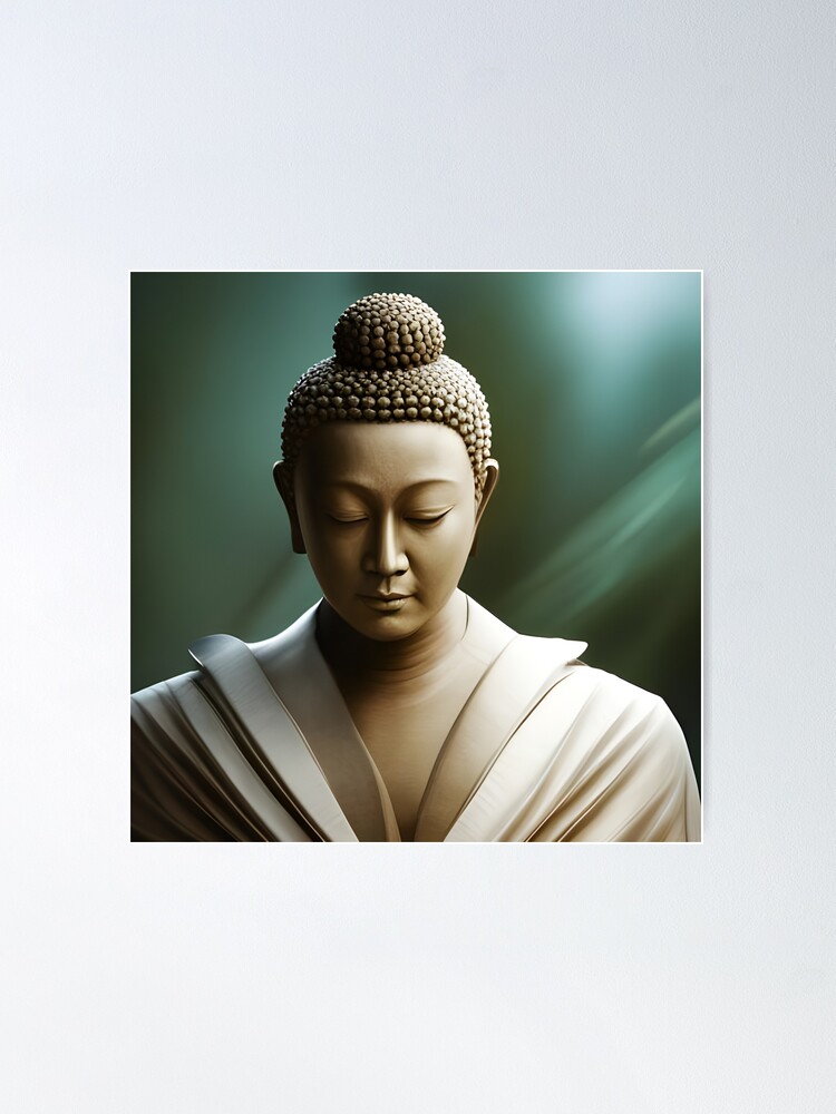 be happy little buddha - zen little buddha lotus position  Poster