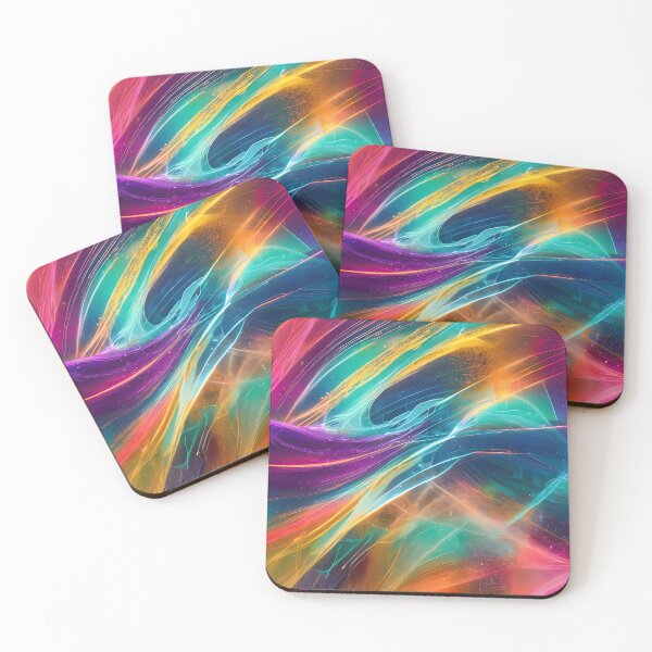 Item preview, Vibrant Synesthetic Abstract Art - A Colorful Sensory Experience for Art Lovers designed and sold by ElLocoMus.