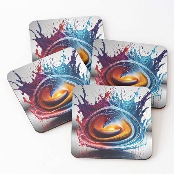 Item preview, Dynamic Synesthetic Color Splash - Abstract Art Bursting with Sensory Energy designed and sold by ElLocoMus.