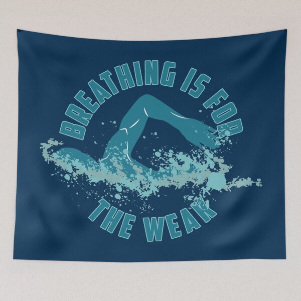 Item preview, Breathing Is For The Weak - Funny Swimming Pun Gift designed and sold by yeoys.