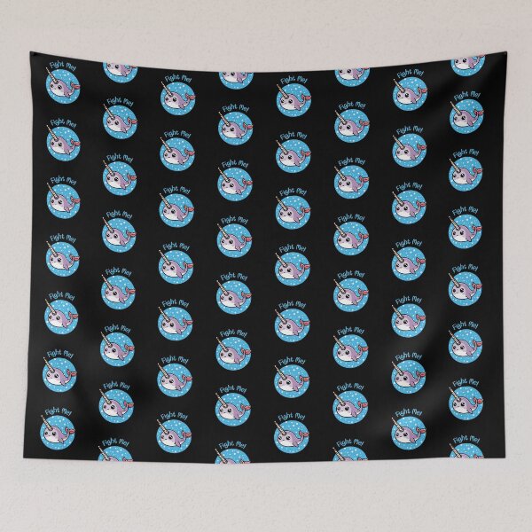 Item preview, Fight Me Narwhal - Cute Kawaii Arctic Whale designed and sold by WigOutlet.