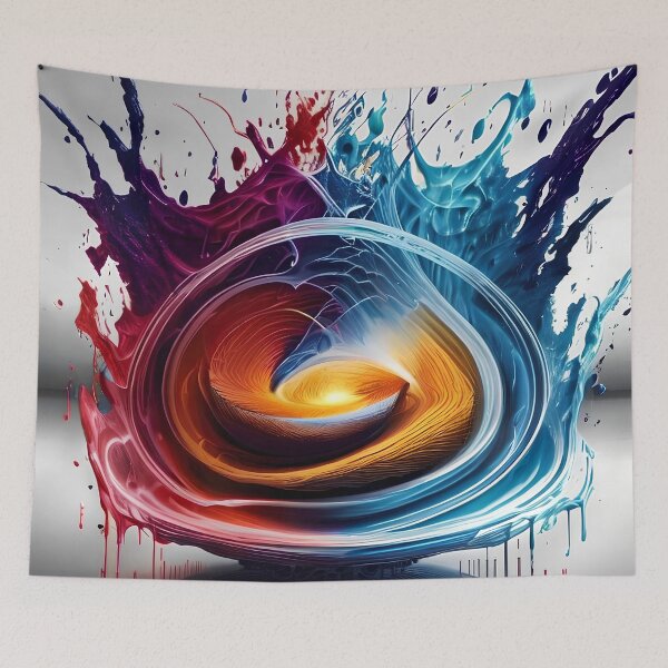 Item preview, Dynamic Synesthetic Color Splash - Abstract Art Bursting with Sensory Energy designed and sold by ElLocoMus.