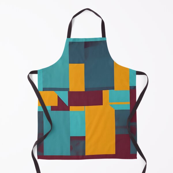 Item preview, Orange blue rectangle patterns designed and sold by brandway.