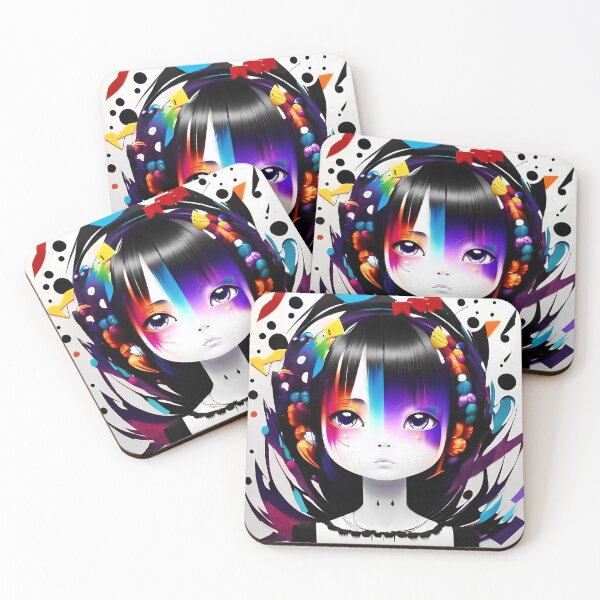 Item preview, Enchanting Synesthetic Girl Portrait - A Colorful Sensory Experience for Art Lovers designed and sold by ElLocoMus.
