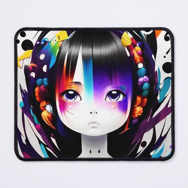 Item preview, Enchanting Synesthetic Girl Portrait - A Colorful Sensory Experience for Art Lovers designed and sold by ElLocoMus.