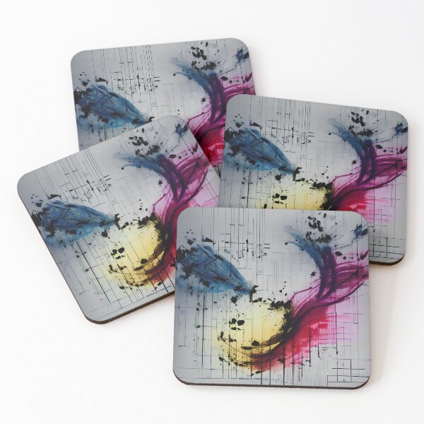 Item preview, Vibrant Synesthetic Music Notes - Colorful Splash Art for Music Lovers designed and sold by ElLocoMus.