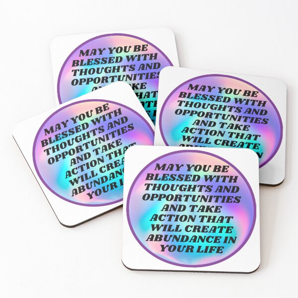 Item preview, MAY YOU BE BLESSED WITH THOUGHTS AND OPPORTUNITIES AND TAKE ACTION THAT WILL CREATE ABUNDANCE IN YOUR LIFE designed and sold by FlutterByH.