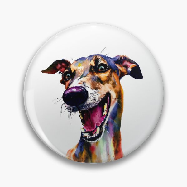 Item preview, Elegant Galgo Portrait with a Pop of Color designed and sold by NinosDelViento.