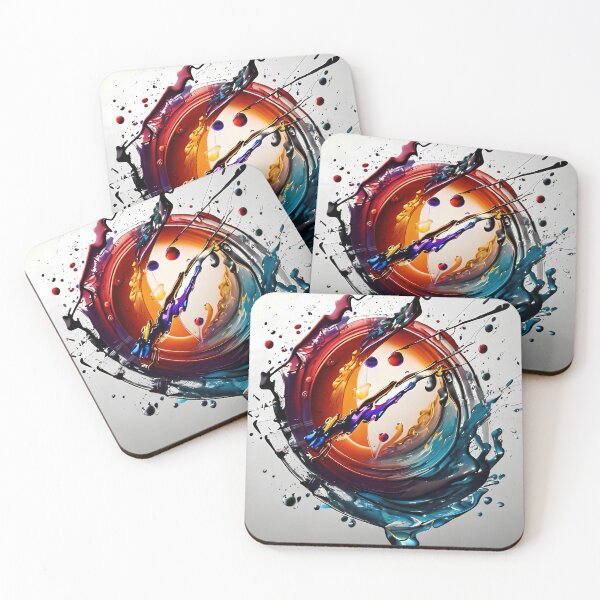 Item preview, Dynamic Synesthetic Color Splash - Abstract Art Bursting with Sensory Energy designed and sold by ElLocoMus.