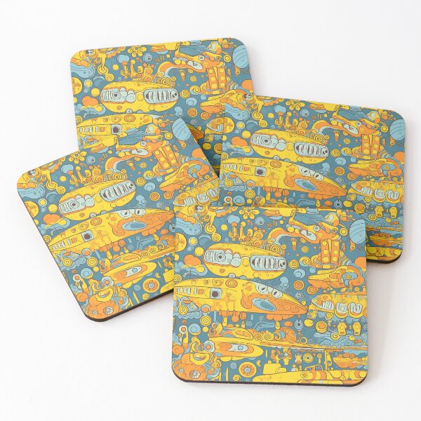 Item preview, Yellow Submarine Inspired Art 60's 70's Fun designed and sold by CactusPan.