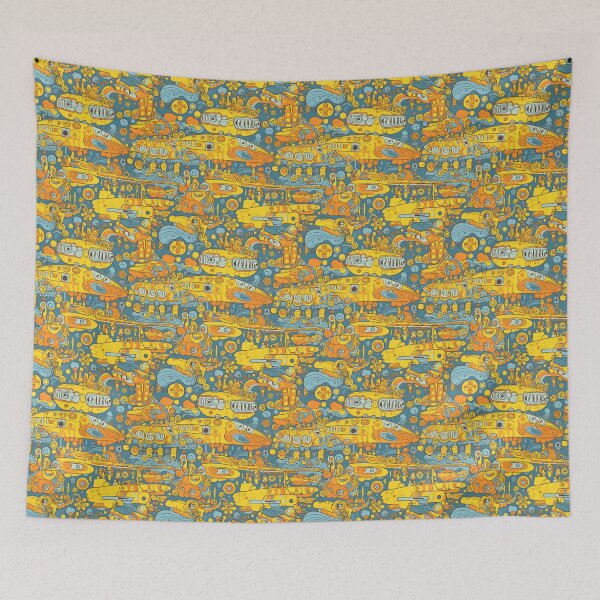 Item preview, Yellow Submarine Inspired Art 60's 70's Fun designed and sold by CactusPan.