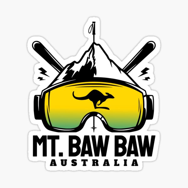 Item preview, Mount Baw Baw Australia Ski Resort Skiing Souvenir designed and sold by Jack Curtis.