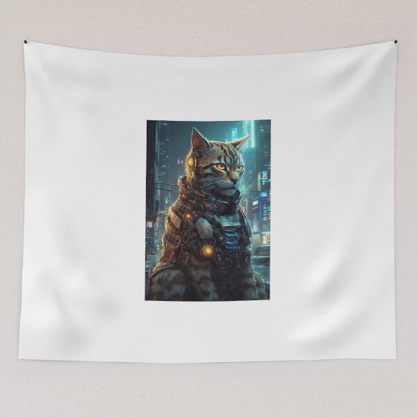 Item preview, Cyberpunk Felines #5FA43F7AD designed and sold by nixlim.