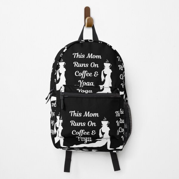 Item preview, This Mom Runs On Coffee And Yoga designed and sold by blakfrog.