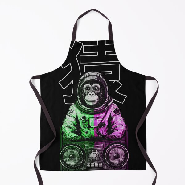 Item preview, 猿 - Saru - Monkey | Retro Music Space Monkey designed and sold by TheGoodMango.