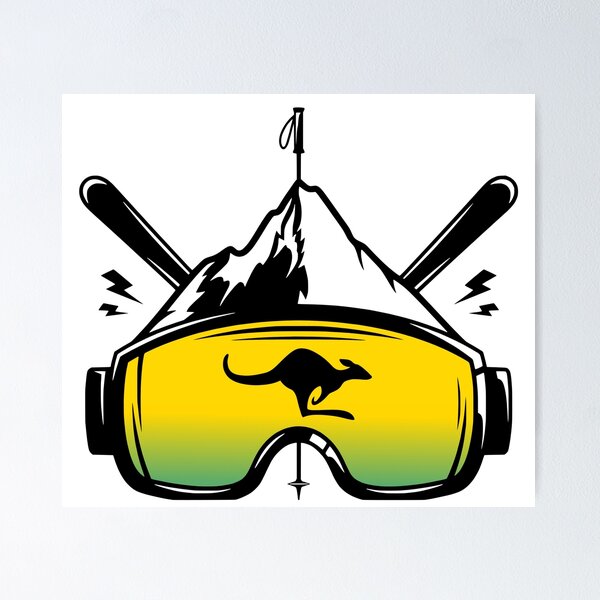 Item preview, Australia Flag Ski Goggles Skiing Souvenir designed and sold by JackCurtis1991.