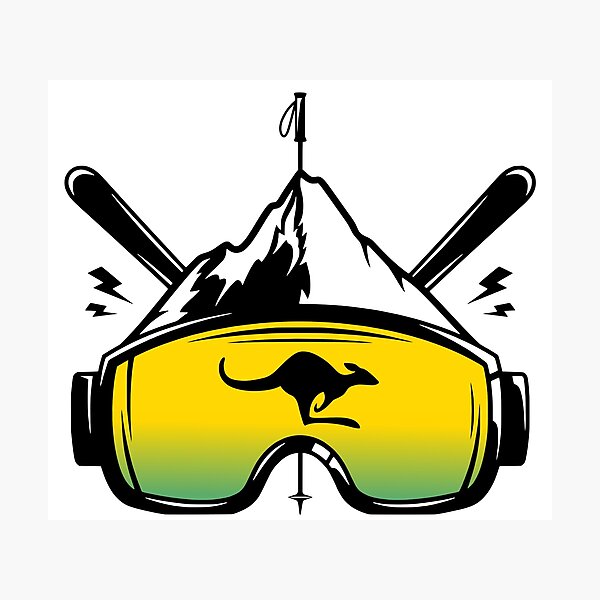 Item preview, Australia Flag Ski Goggles Skiing Souvenir designed and sold by JackCurtis1991.