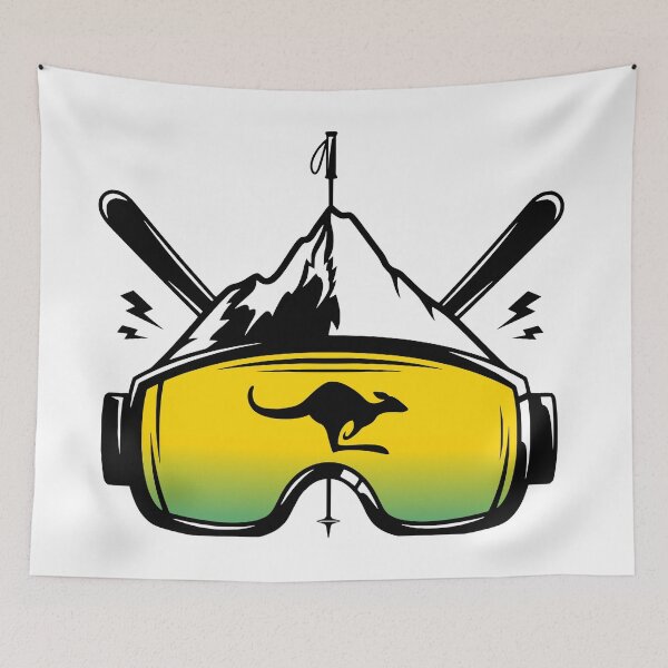 Item preview, Australia Flag Ski Goggles Skiing Souvenir designed and sold by JackCurtis1991.
