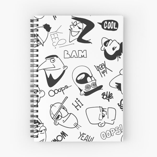 Item preview, Faces and inscriptions seamless pattern designed and sold by Urban Tee.