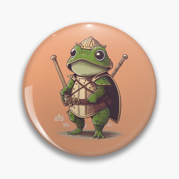 Item preview, Kawaii Frog in Armor designed and sold by Wallapana.
